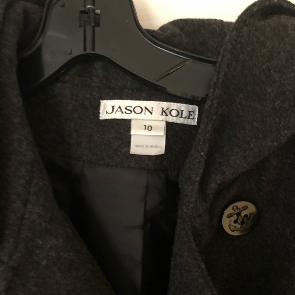 Dark Gray Women Coat - Picture 5 of 6